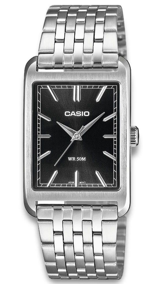 Casio Timeless 26mm MTP-B215D-1AVER - Quartz - Silver - Herrklocka - Rostfri stål - Härdat mineralglas