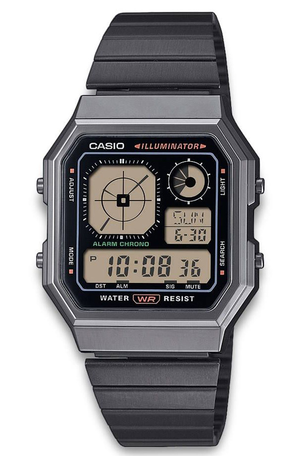 Casio Vintage A130WEGG-1AEF - Digitalt - Svart - Unisex - Rostfri stål - Akryl