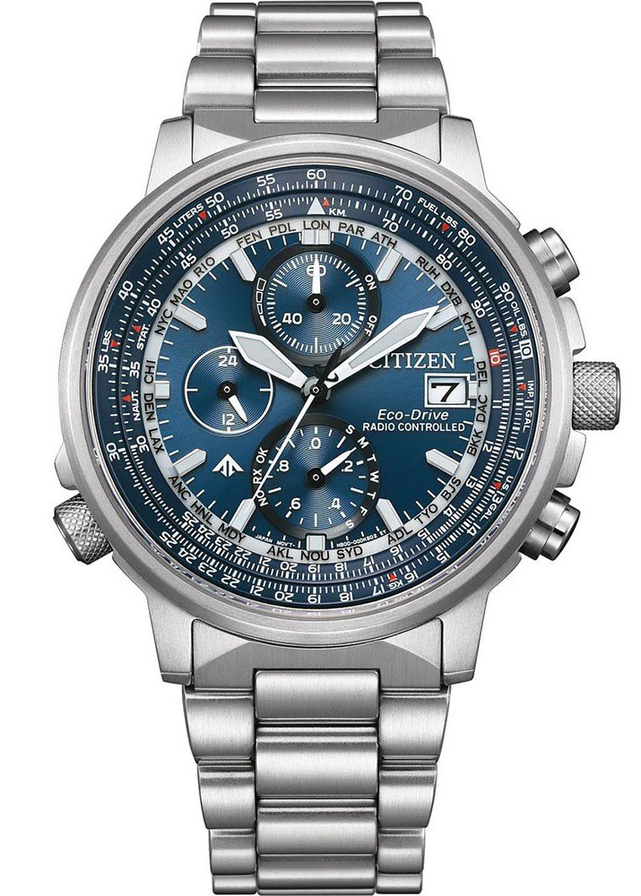 Citizen Sky Promaster AT8300-58L - Quartz - Silver - Herrklocka - Rostfri stål - Härdat mineralglas