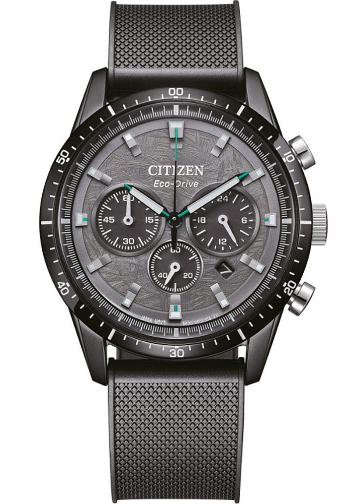 Citizen Eco-Drive Chronograph CA4625-02H - Quartz - Svart - Herrklocka - Silikon - Härdat mineralglas