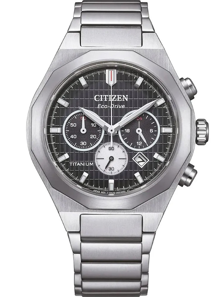 Citizen Zenshin Senkei Super Titanium CA4690-51E - Quartz - Silver - Herrklocka - Titan - Safir