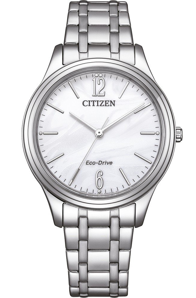 Citizen Eco-Drive Solar Power EM0411-71A - Quartz - Silver - Damklocka - Rostfri stål - Härdat mineralglas