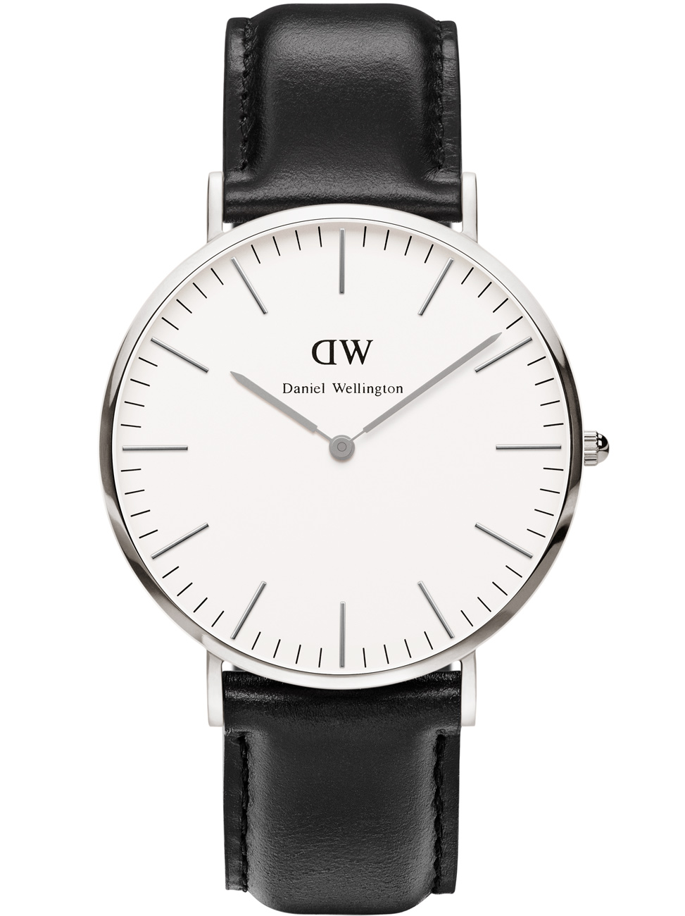 Daniel Wellington Classic Sheffield Herrklocka, Silver, 40mm - Quartz - Silver - Herrklocka - Läder - Härdat mineralglas