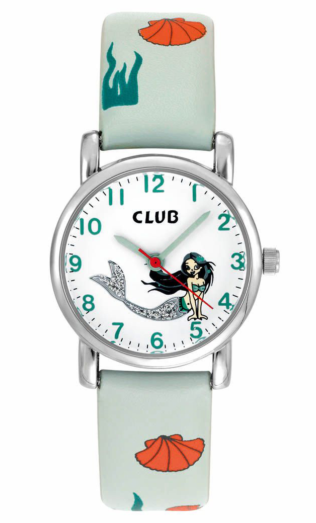 Club 30M Green White A56549-3S0A - Quartz - Silver - Unisex - Gummi - Härdat mineralglas