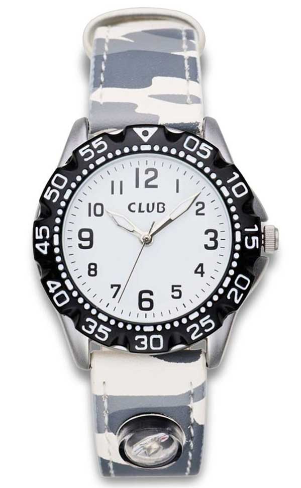 Daniel Wellington | Club Kids 50M A56533S8A - Quartz - Vit - Barnklocka - Läder - Härdat mineralglas