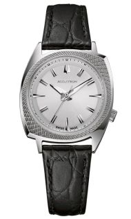 Klassisk automatisk herrklocka från Accutron med schweiziskt urverk och korsmönstrad bezel - Legacy 565 | 2SW6A002