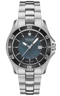 Snyggt designad urtavla med mönster som ger effekt - Swiss Military Hanowa Nautila Pearl 06-7296.7.04.007
