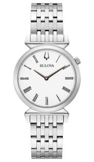 Bulova Regatta damklocka med romerska siffror och slimmad stålkåpa | 96L275