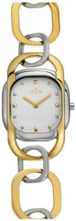 Underbart armband, som enkelt kan justeras till önskad längd - Inex Ladies Silver/Gold A102-1B4P