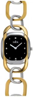 Boetten är fyrkantig med rundade hörn - Inex Ladies Silver/Black A102B5P