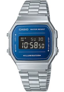 Vapor Blue Vintage Casio med retro stålram och Illuminator | A168WEM-2BEF