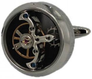 Manchettknappar - Inex Cufflinks Silver/Black A36003S5