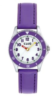 Lila armband, vit urtavla - Club 30M Purple White A56530-4S0A