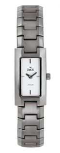 Minimalism i rektangulär boett - Inex Silver White A58635T4I