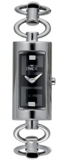 Långsmal boett på snyggt armband - Inex Silver Black A64103S5I