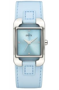 Minimalism från Inex... med armband av läder - Inex Blue A69211S8KV