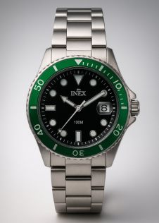 Självlysande beläggning och lysande grönt på boettens topp - Inex Mens Silver/Black A69490-1S5P - LQ2