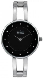 Urtavlan är svart och minimalistisk - Inex Ladies Silver/Black A69499S5P