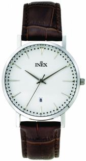 Herrur med skön stil - Inex Mens Silver/White A69503S4I