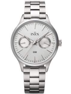 Silverfärgad stålklocka - Inex Silver/Silver A76206S4I