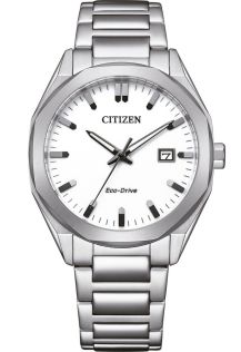 Citizen Eco-Drive unisex klocka i stål med E111 urverk och åttkantiga former | BM7620-83A