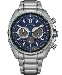 Citizen Eco-Drive kronograf i stål med B620 urverk och tachymeter | CA4560-81L