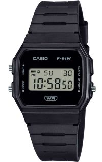 Retro Casio digital klocka med bio-baserat armband och miljövänlig design | F-91WB-1AEF