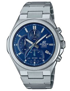 Sapphire Chronograph med blå urtavla och elegant stålarmband | EFB-700D-2AVUEF