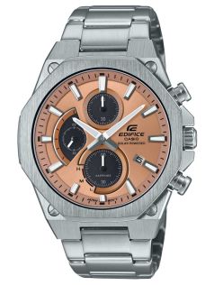 Ultra-slim solar Edifice med kopparfärgad urtavla och safirglas | EFS-S570D-5AUEF