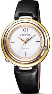 Citizen Eco-Drive damklocka med äkta diamant och safirkristall | EM0656-15A
