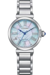 Citizen Eco-Drive damklocka med pärlemor och diamanter | EM1060-87N