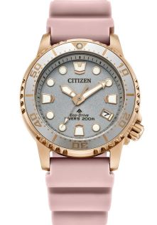Citizen Eco-Drive damdykarklocka med rosa rem | EO2023-00A
