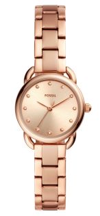 Rostfritt stål i rödguld, med bara 26 mm "stor" boett - Fossil Tailor Mini ES4497