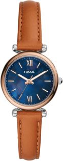 Läderarmband och bara 28 mm bred boett - Fossil Carlie Mini ES4701