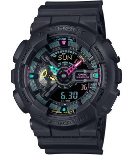 Fluorescerande G-Shock med virtuellt inspirerad design och flerfärgade accenter | GA-110MF-1AER