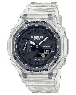 Transparent G-Shock med oktagonal design och Carbon Core Guard | GA-2100SKE-7AER