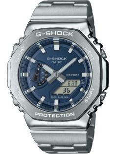 Navy Blue Metal G-Shock med rostfri stålram och åttakantig design | GM-2110D-2BER