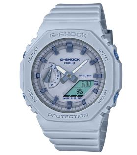 Mini G-Shock med blå oktagonal design och 200M skydd | GMA-S2100BA-2A2ER