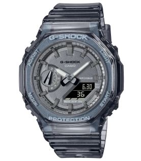 Transparent grå G-Shock med analog-digital display och 200M skydd | GMA-S2100SK-1AER