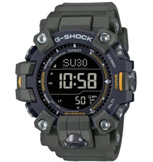 Mudman G-Shock med solenergi, trippelsensor och militärgrön design | GW-9500-3ER