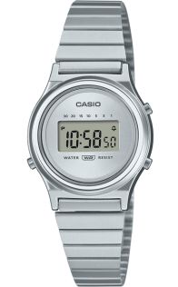 Ultra-tunn silver Casio Vintage digital klocka med elegant design | LA700WE-7AEF