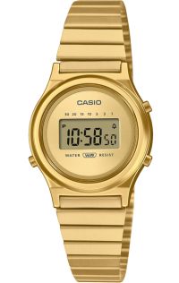 Minimalistisk guld Casio Vintage digital klocka med solstråle-urtavla | LA700WEG-9AEF