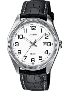 Enkel, billig, tydliga siffror och läderarmband - Casio Classic MTP-1302PL-7BVEF