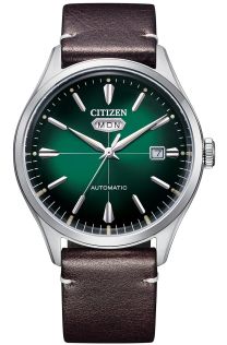 Citizen Automatic herrklocka med grön solborstad urtavla | NH8390-03X