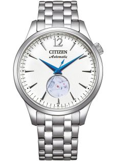 Citizen Automatic herrklocka i stål | Open heart urverk med blå visare | NH9131-73A