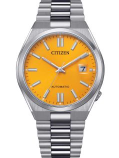 Citizen Automatic Tsuyosa herrklocka i stål | Gul urtavla och safirglas | NJ0150-81Z