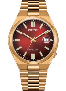 Citizen Tsuyosa automatisk herrklocka med röd urtavla | Roséguldförgylld elegans med 40 timmars gångreserv | NJ0153-82X