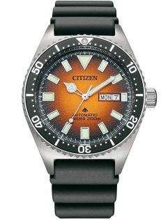 Citizen Promaster Marine automatisk dykarklocka | Orange urtavla med dag/datum | NY0120-01Z