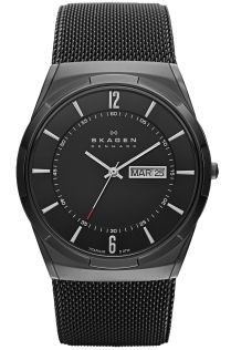 Svart Skagen-klocka för män - Skagen Melbye Aktiv SKW6006