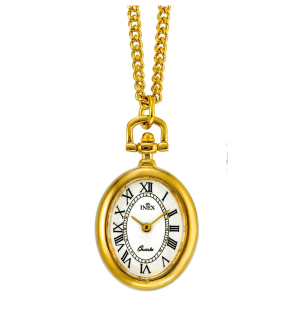 Klocka för halsen, med romerska siffror på urtavlan - Inex Pendant Silver/White A34631D0X